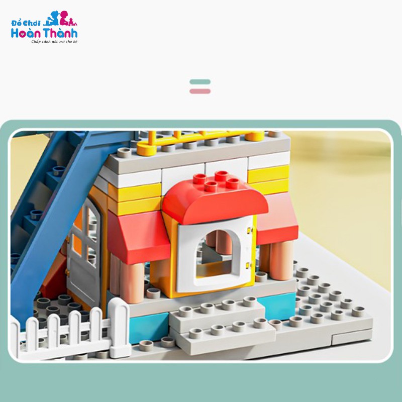 [Mã LIFETOYS1 giảm 30K đơn 99K] Bộ đồ chơi lego Duplo NGÔI NHÀ TRÊN MÂY 265 chi tiết cho bé tặng kèm tấm đáy