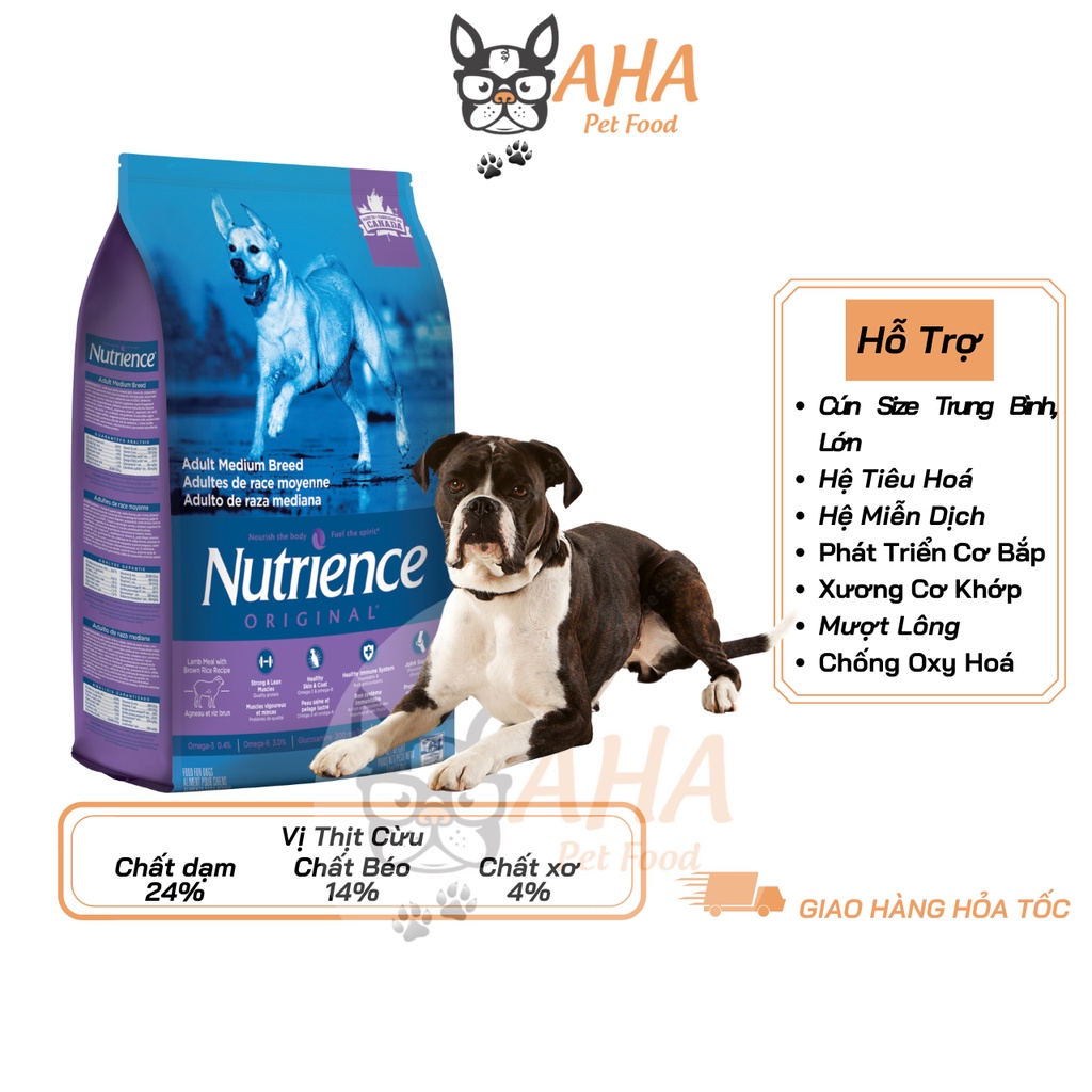 Thức Ăn Cho Chó Lớn Nutrience Infusion Bao 5kg - Thức Ăn Cho Chó Vị Thịt Cừu, Rau Củ, Trái Cây