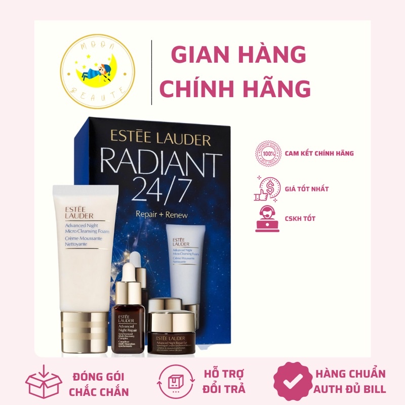 Set dưỡng da Estee Lauder chống lão hoá phiên bản giới hạn gồm 3 món advanced night repair siêu cấp ẩm [BILL MACY’S US]