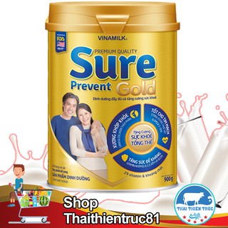 Sữa Sure Prevent gold lon 900g Date Mới