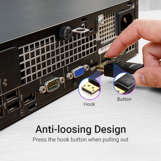 Dây cáp DP Vention Mini DP Sang DP 4K 60Hz Displayport Cáp 4K 120Hz Thunderbolt DP Bộ điều hợp 1,5m / 2M / 3M