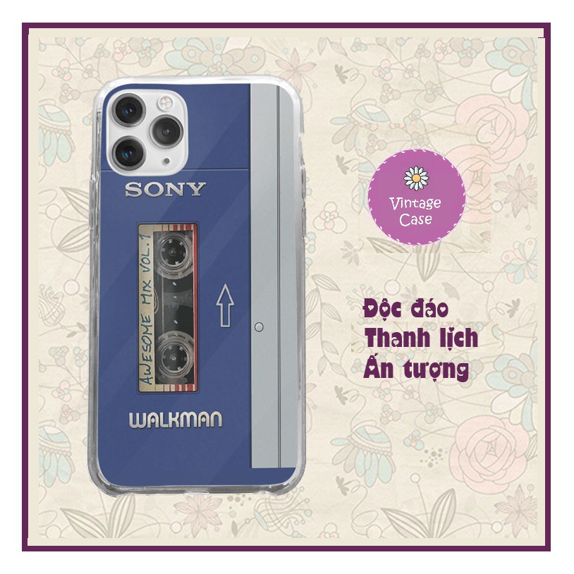 Ốp lưng băng từ đài catset Sony walkman hoài cổ, ấn tượng Iphone từ 5 đến Xs Max/11/11 Promax/12/12 Promax CHUCOM21005