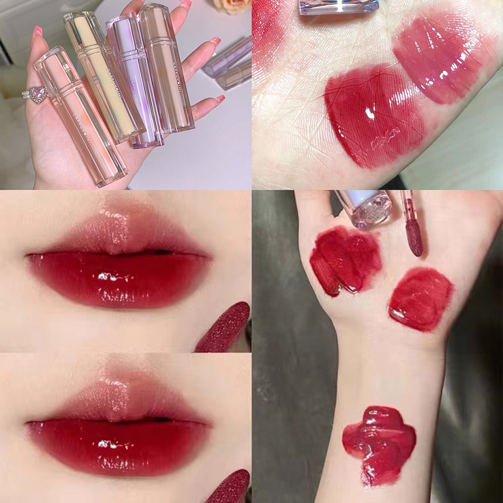 Cappuvini Glass Jelly Lip Glaze Dưỡng ẩm cho Môi 3g