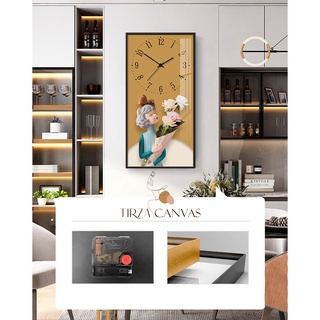 Đồng hồ treo tường, tranh đồng hồ pha lê treo tường trang trí phòng ngủ phòng khách