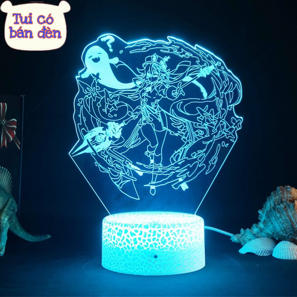 Đèn Led 3D USB Genshin Impact-  Hutao 3