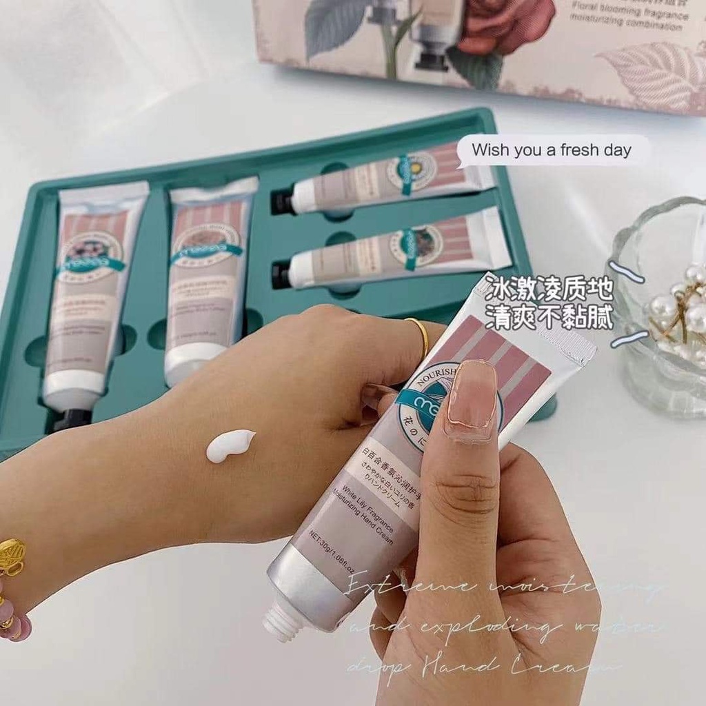 SET 5 TUÝP KEM DƯỠNG DA TAY HƯƠNG NƯỚC HOA MEZZE