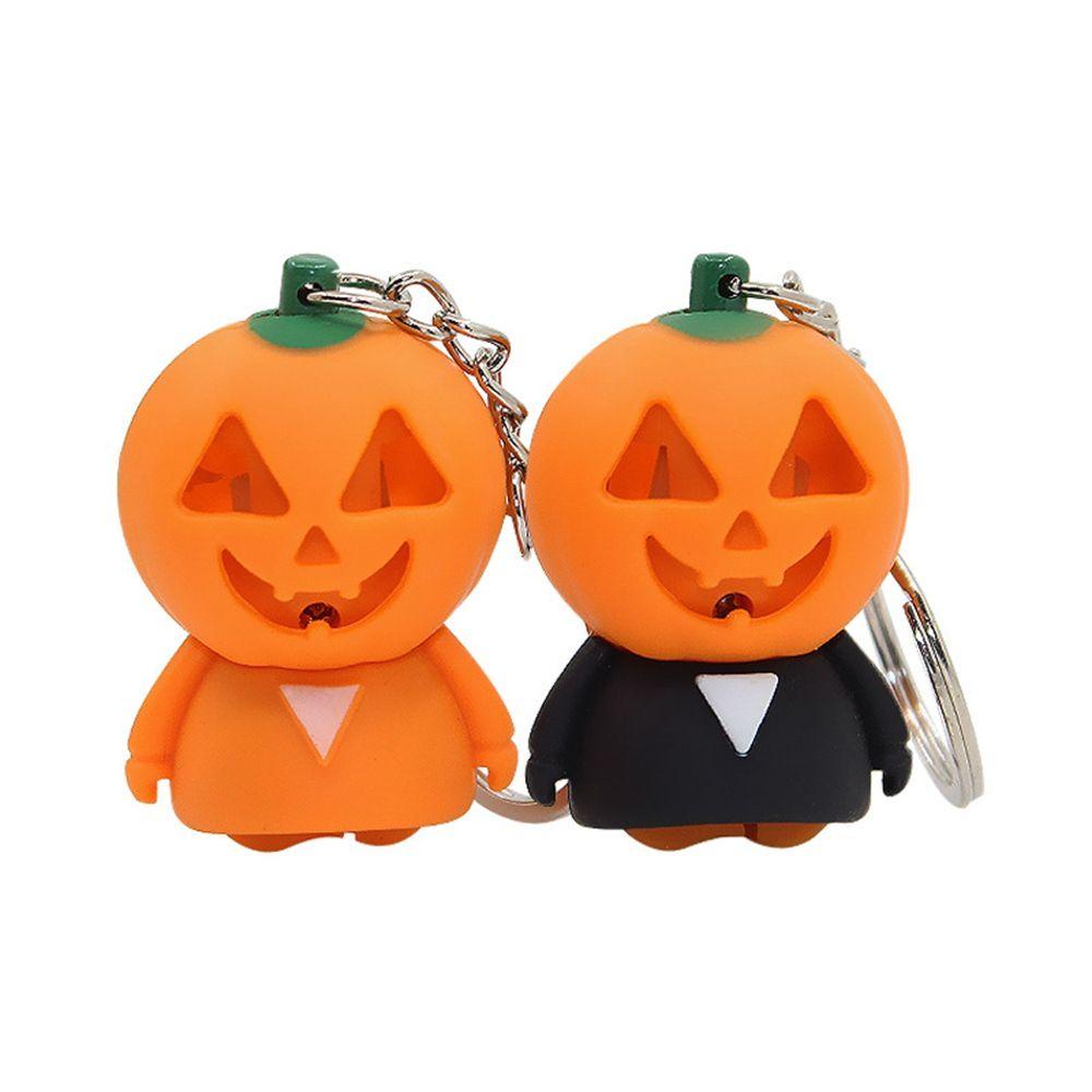 PATRICIA Móc Khóa Hình Ma Có Đèn LED Phát Sáng Trang Trí Halloween
