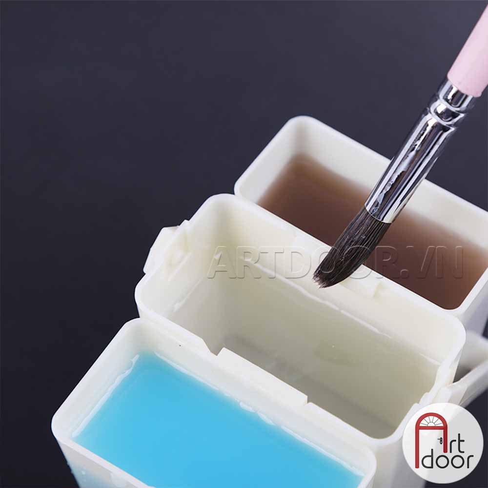 [ARTDOOR] Khay Xô rửa cọ HOLBEIN Mini gấp gọn (3 ngăn)