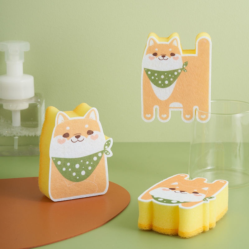 Set 3 Miếng Bọt Biển Rửa Chén Tiện Lợi Cho Nhà Bếp
