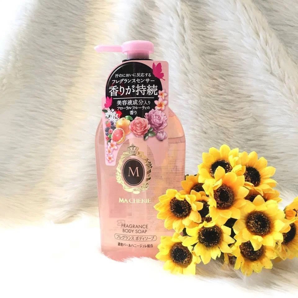 Sữa tắm thảo dược, dầu gội xả dưỡng ẩm thảo dược Shiseido Macherie Fragrance Body Nhật Bản 450ml
