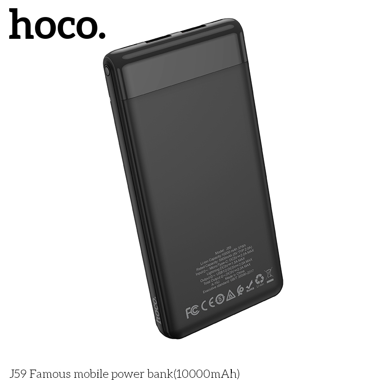 Sạc Dự Phòng hoco. J59 10000Mah Màn Hình LED Có Thể Sạc 2 Thiết Bị Cùng Lúc