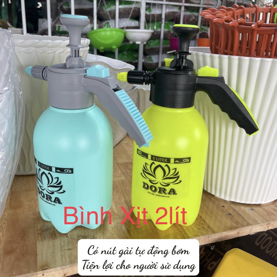 Bình xịt nước tưới cây cao cấp 2 lít và 3 lít có van gài tự động