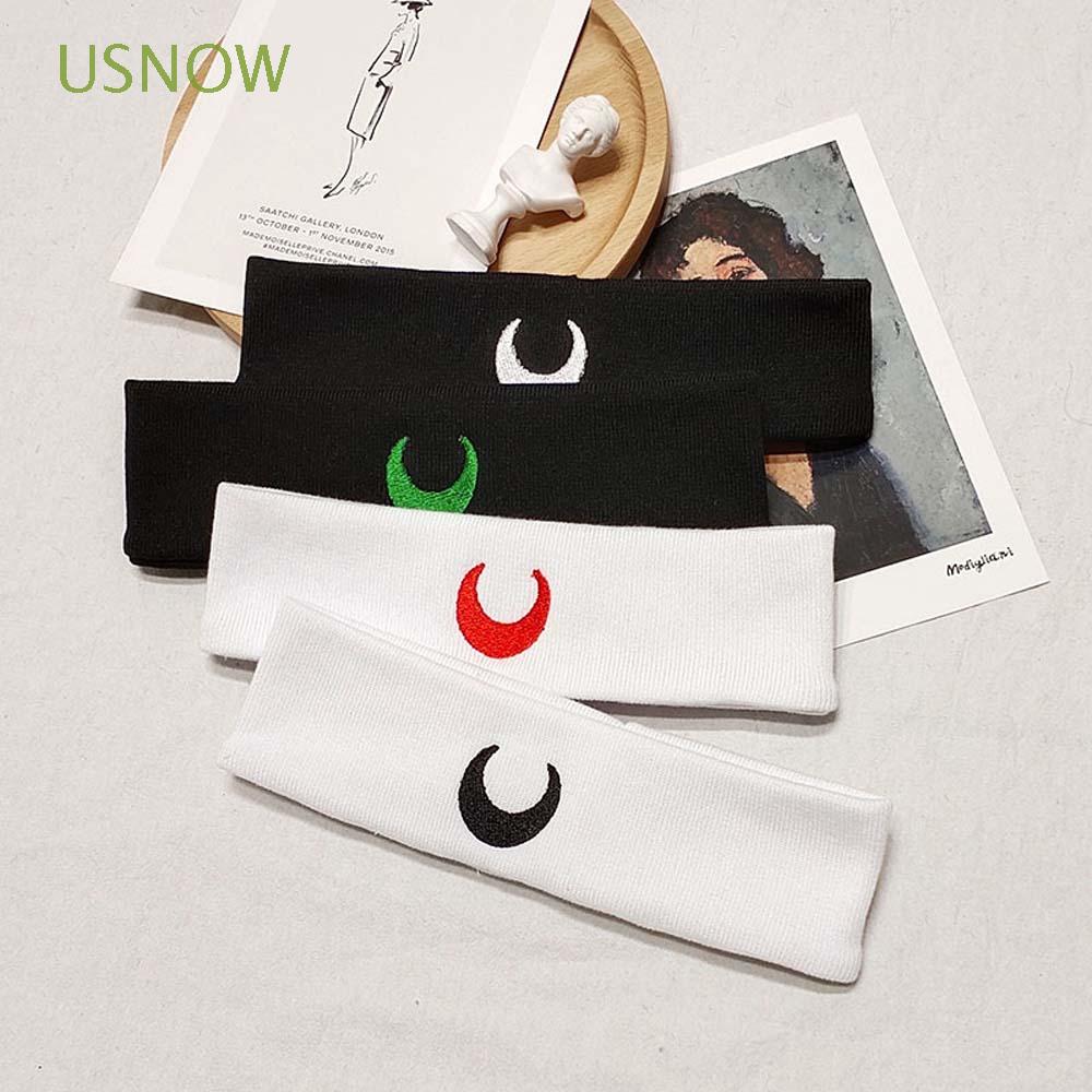 Băng Đô Len Thêu Họa Tiết Mặt Trăng Thời Trang Dành Cho Nữ