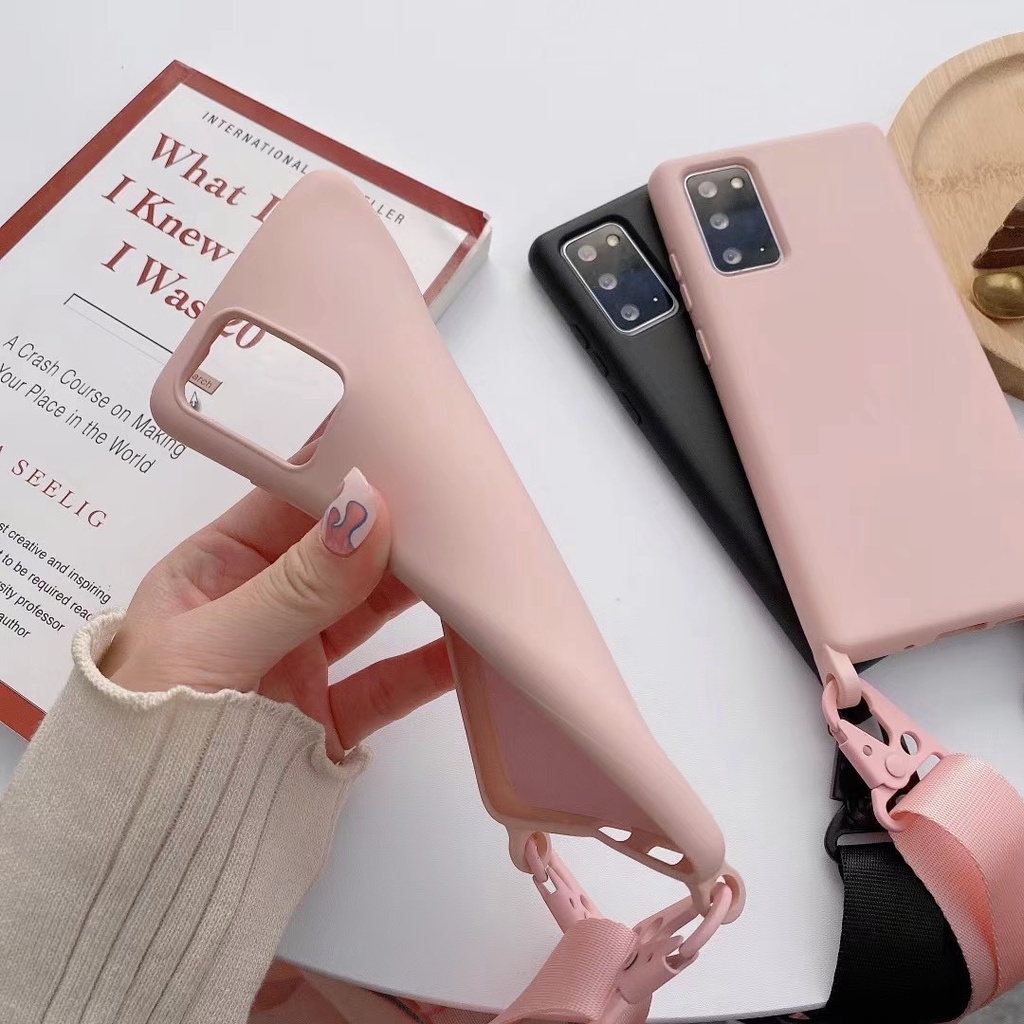 Ốp Điện Thoại Có Dây Đeo Cho Samsung Galaxy Note 20 S22 S21 Plus S20 Ultra S10