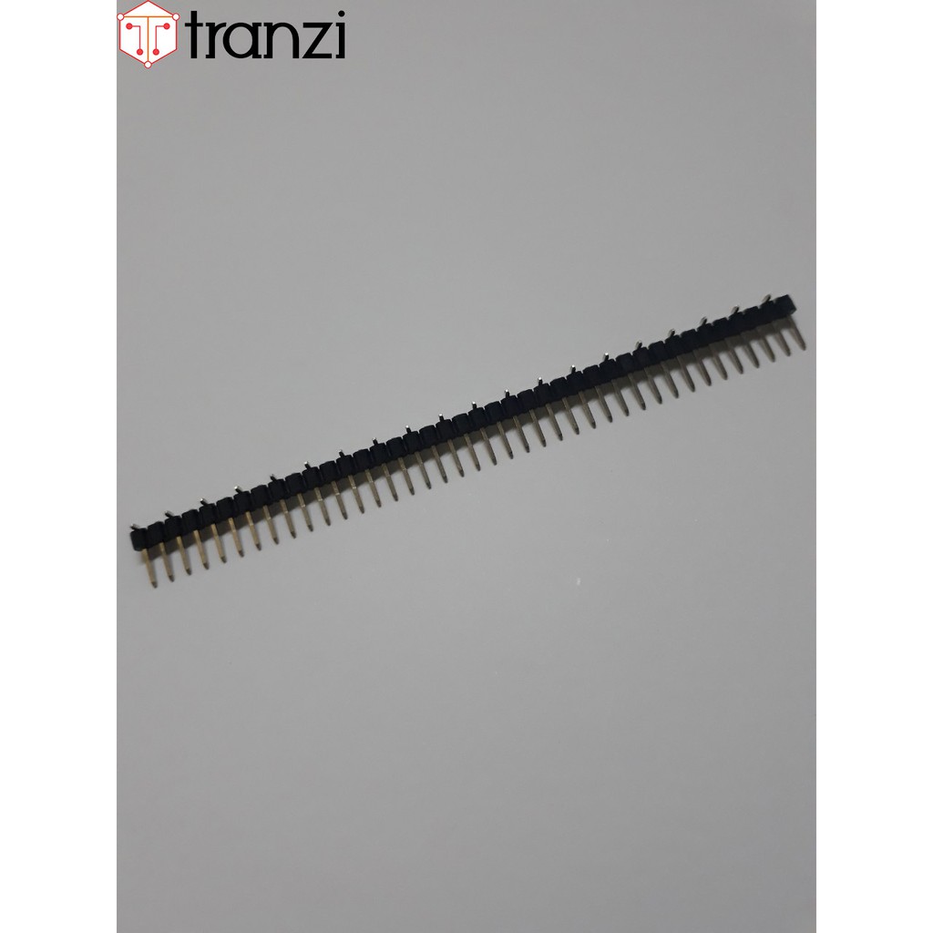 Giăm dán SMD 2.54mm đơn đực cong 40P 6mm đen - túi  5 cái