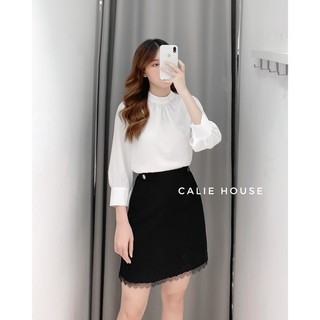 Cv13 - chân váy dạ khuy đồng