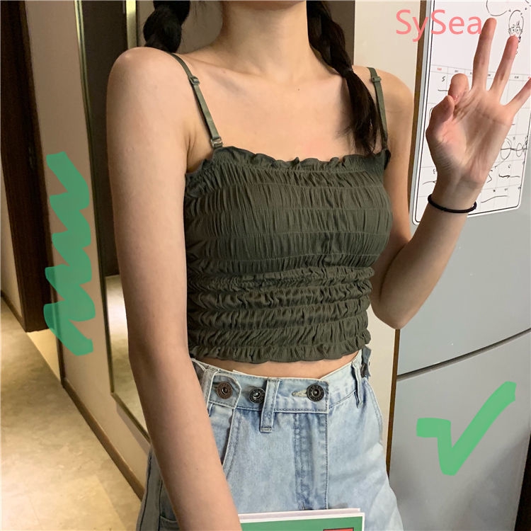 Áo Tank Top Phong Cách Hàn Quốc Quyến Rũ Cho Nữ