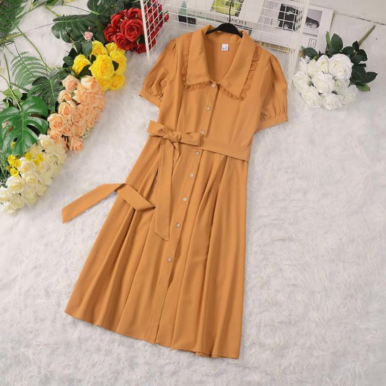 Đầm Vàng Vintage- Thiết Kế Thanh Lịch - Hàng Cao Cấp (có sẵn kèm ảnh chi tiết) | BigBuy360 - bigbuy360.vn