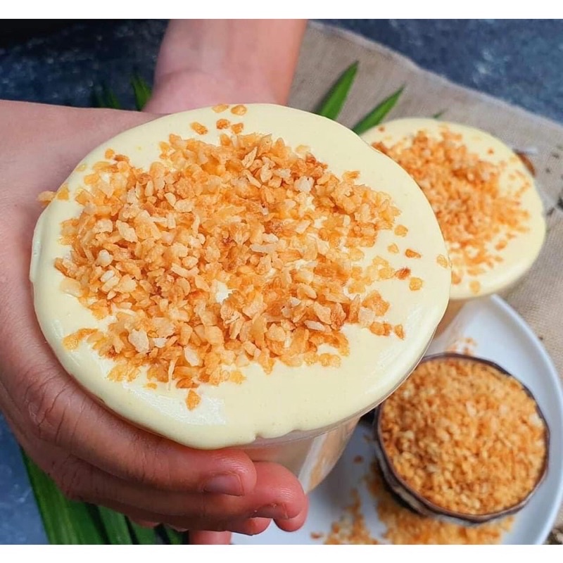 Set nguyên liệu trà sữa kem trứng dừa nướng siêu ngon kèm công thức, set 7-9 cốc