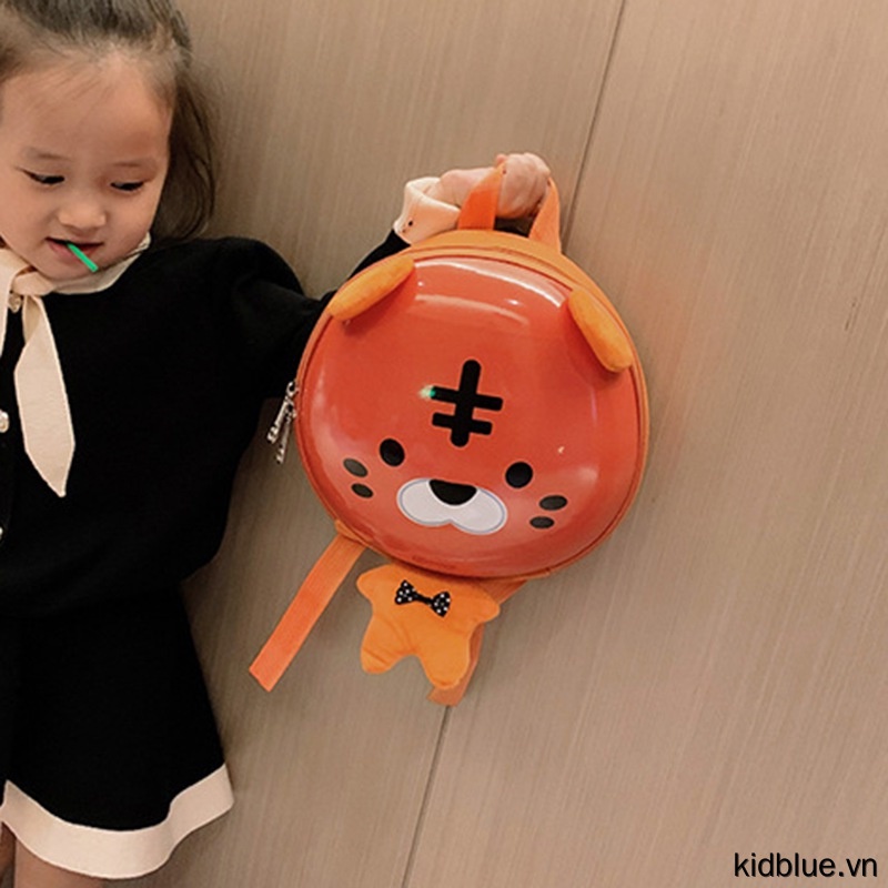 Ba lô đi học chống thất lạc hoạ tiết phim hoạt hình dễ thương có dây kéo cho trẻ em