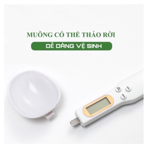 Cân Tiểu Ly Dạng Thìa Đong Gia Vị, Đồ Ăn Dặm Cho Bé 500/0,1g