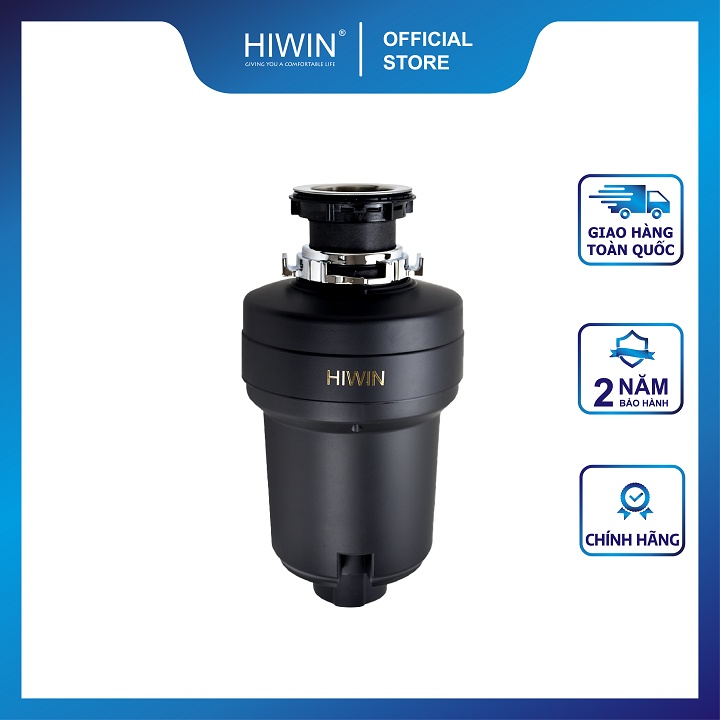 Máy xử lý rác xay rác nhà bếp cao cấp màu đen công suất 600W HIWIN LJ-600B