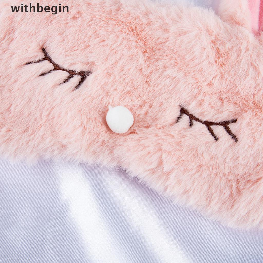 Miếng Bịt Mắt Ngủ Thư Giãn Họa Tiết Động Vật Hoạt Hình Dễ Thương