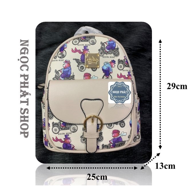 BALO NỮ HÌNH GẤU &quot;KHÓA TRÒN&quot; - CHẤT LIỆU DA QUẢNG CHÂU - HÀNG XỊN ĐẸP- KIỂU DÁNG TRẺ TRUNG NĂNG ĐỘNG