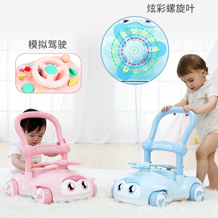 Xe Tập Đi Hình Robot Chong Chóng Đèn Đáng Yêu Cho Bé