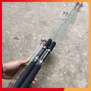 ( đại hạ giá ) Cần câu cá 2 khúc đặc trong 1m65, 1m8, 2m1, 2m4, 2m7 câu bạo lực ( giá rẻ vô địch )