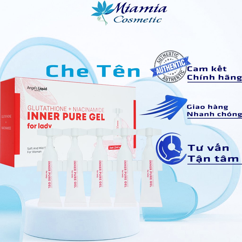 Siêu Tinh Chất Làm Hồng Se Khít Vùng Kín ANGEL'S LIQUID GLUTATHIONE PLUS NIACINAMIDE INNER PURE GEL 2ml