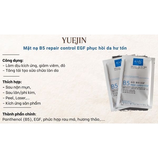 Mặt nạ YUEJIN B5 REPAIR CONTROL EGF MASK