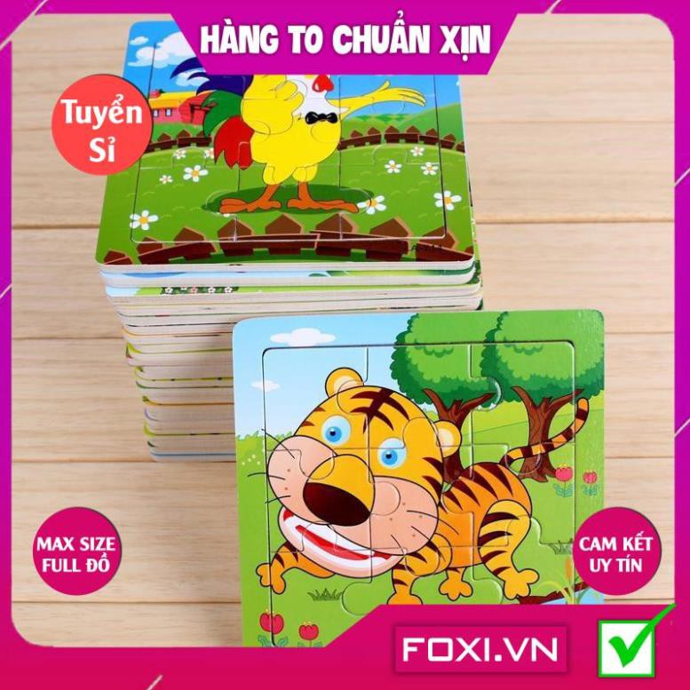 [FREESHIP HÀNG ĐẸP] Tranh ghép hình puzzle Foxi-Đồ chơi bằng gỗ-giáo dục cho bé trò chơi siêu trí tuệ đa dạng các mẫu