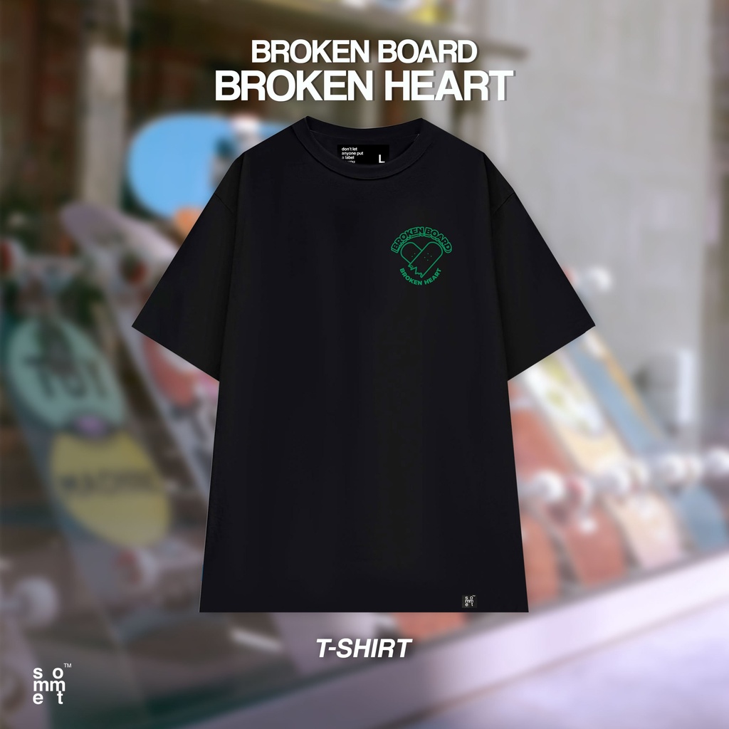 Áo Thun Unisex Local Brand The Sommet Màu Đen Oversize Broken Board - TCT03