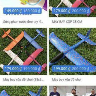 Máy bay xốp đồ chơi trí tuệ