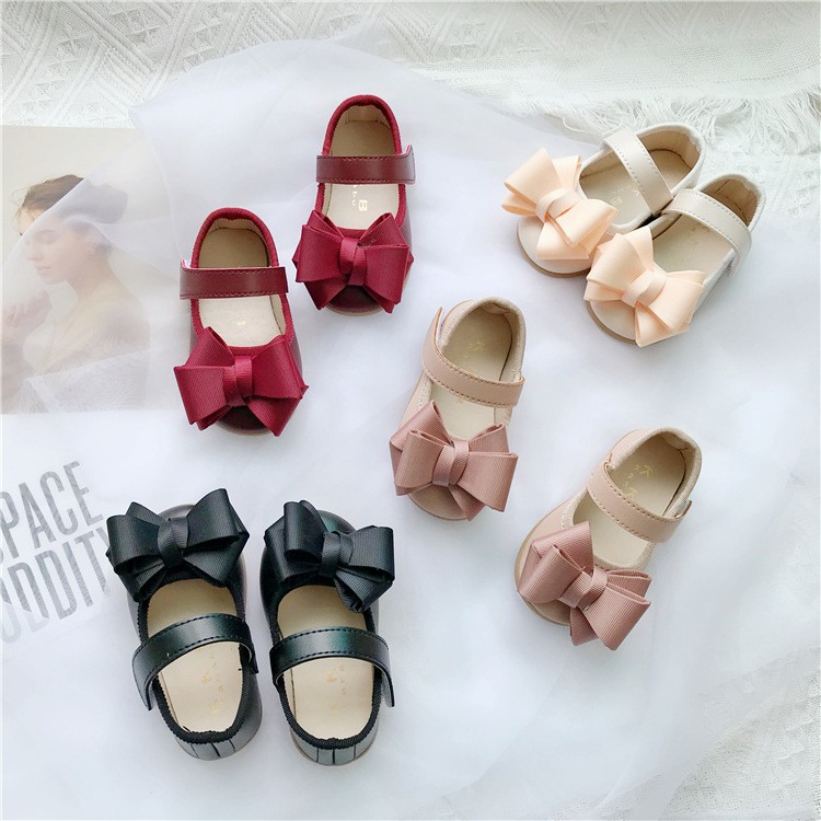 Giày Búp Bê Phối Nơ Xinh Xắn Dành Cho Bé Gái