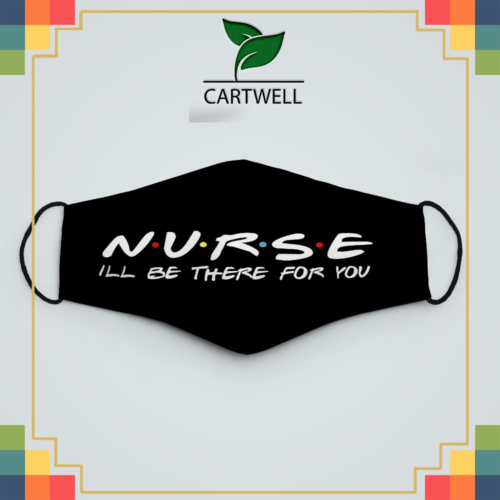 khẩu trang in hình dễ thương QUOTES_1514 CARTWELL vải poly cotton 100%, ngăn bụi mịn, kháng khuẩn, 2021 bảo vệ toàn diện