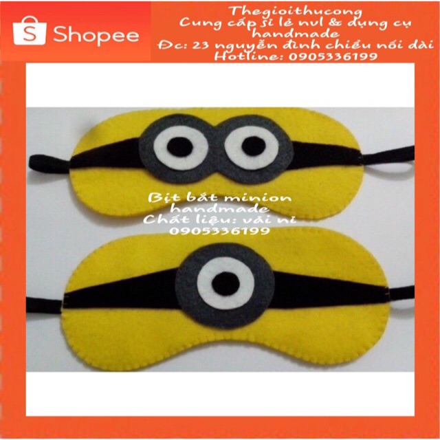 Bịt mắt minion handmade