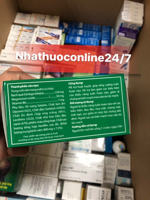 ✅VIÊN UỐNG BỔ NÃO GINKGO BILOBA (sản phẩm này không phải là thuốc không có tác dụng thay thế thuốc chữa bệnh) | Thế Giới Skin Care