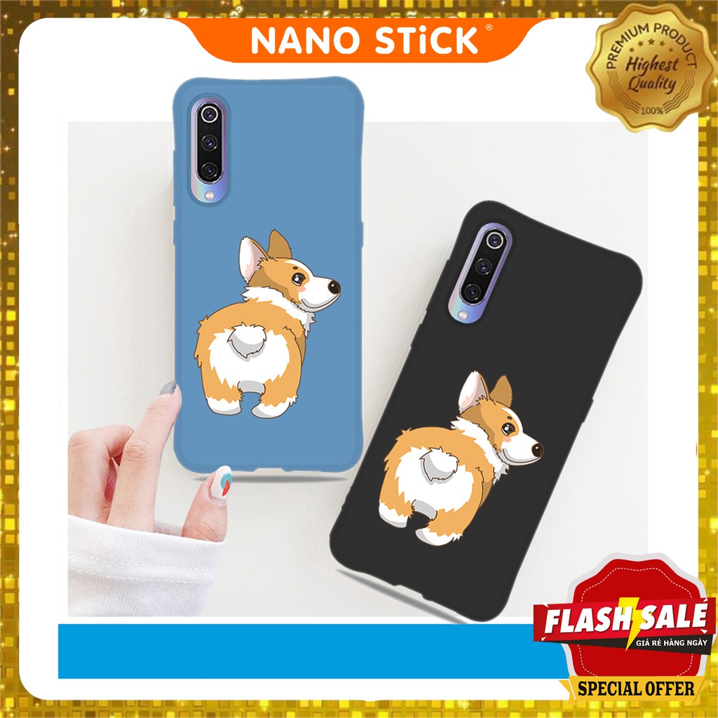 Ốp lưng xiaomi A3/CC9E/Mi 9 ốp lưng silicon xiaomi in hình Corgi_NANOSTICK