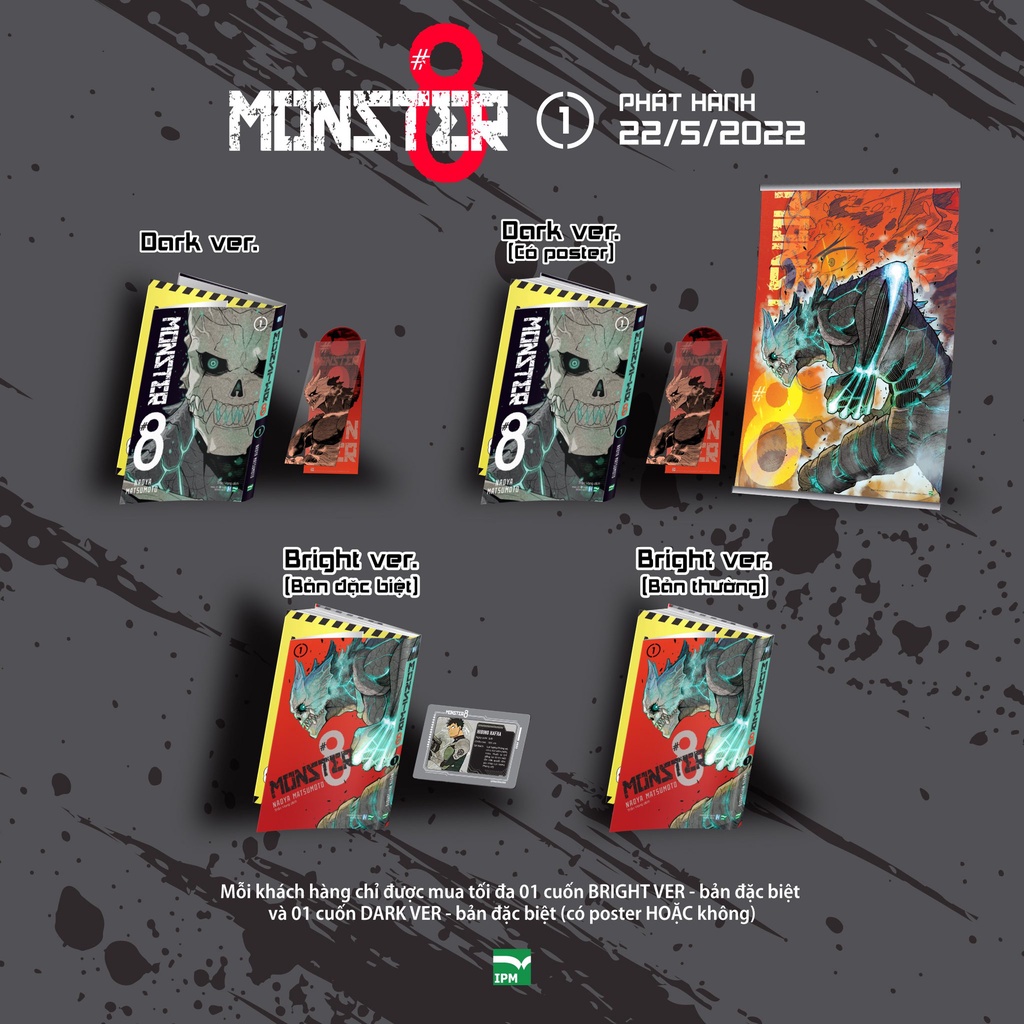 Monster #8 - Tập 1 - Dark Ver - Đặc Biệt Có Poster