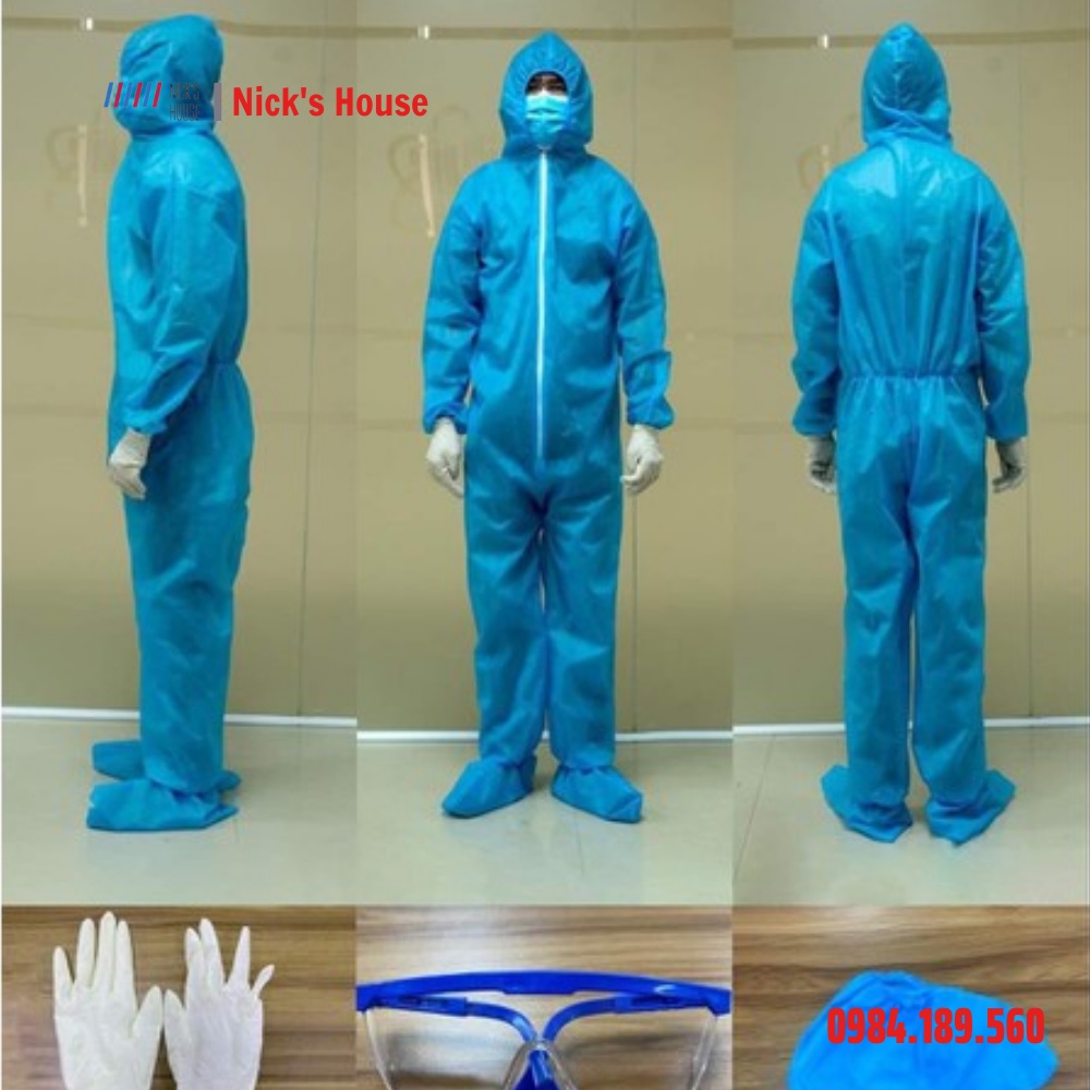 Quần áo bảo hộ y tế ppe freeskin vải không dệt cao cấp lever 2,3,4