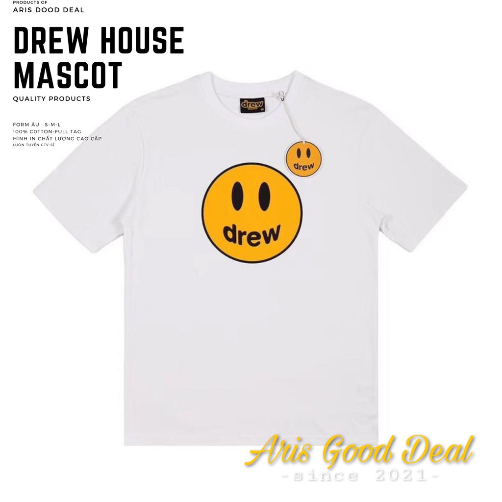 Áo Thun Drew House Mascot - Justin Birber Cao Cấp Hot Trend 2021