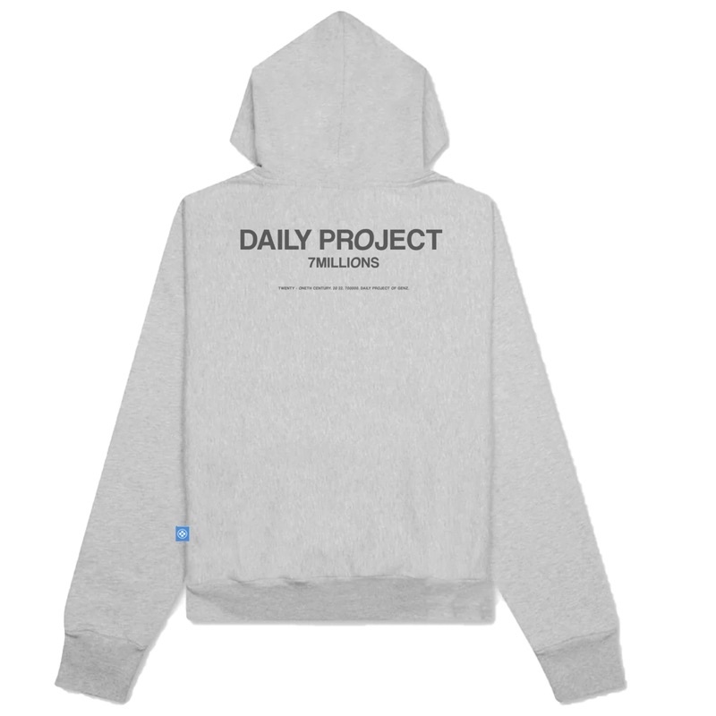 Áo khoác Hoodie Zip 7millions Màu Xám / Unisex / Oversize