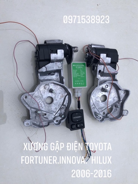 Bộ moto gập gương tự động cho TOYOTA INNOVA FORTUNER HILUX 2006-2016