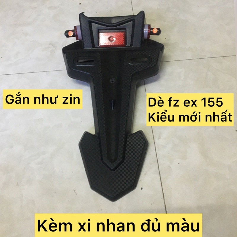 dè fz gắn ex 155 gắn như zin( kèm xi nhan meca đèn)