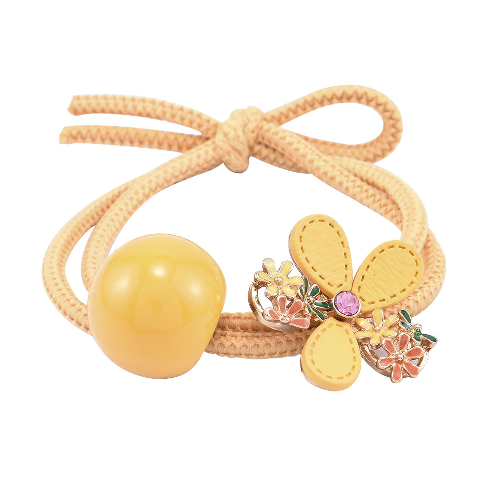 Dây Buộc Tóc Co Giãn Đính Hoa Xinh Xắn Cho Nữ