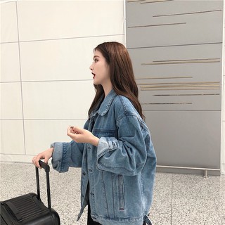 Áo khoác bò oversized hàng Quảng Châu