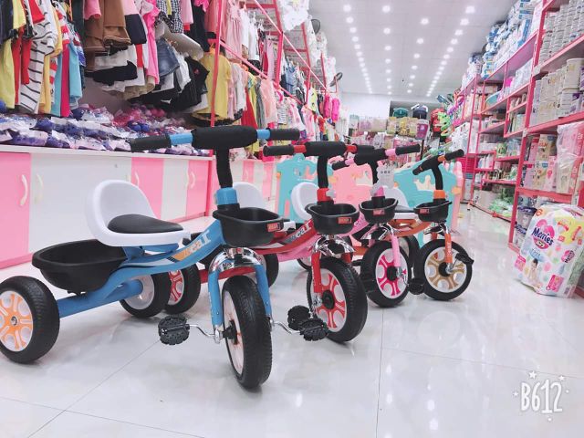 Xe đạp 3 bánh yên da cho bé hàng đẹp