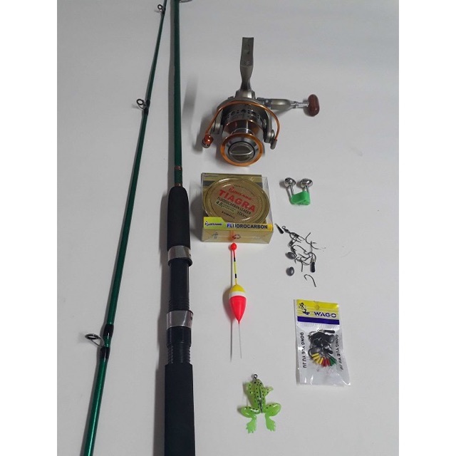 bộ cần câu 2 khúc đặc dài 2m7 + máy LC 7000 cần siêu khoẻ tải cá 10kg bộ y hình hàng y hình